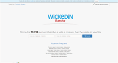 Desktop Screenshot of barche.wickedin.it